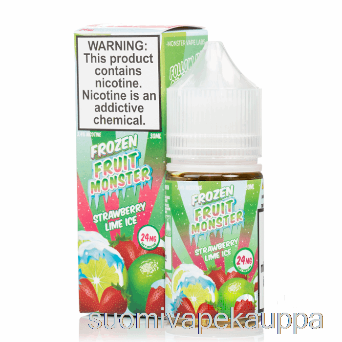 Vape Kauppa Jää Mansikka Lime - Jäädytetyt Hedelmät Hirviösuolat - 30ml 24mg